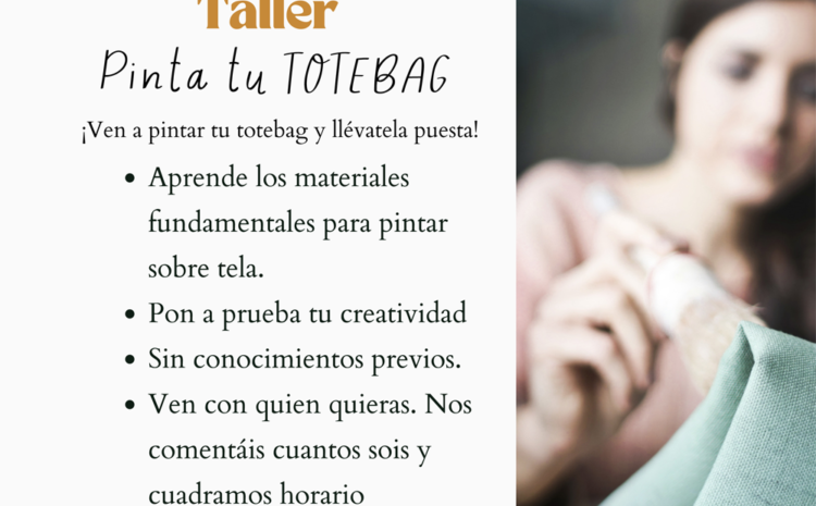 Taller Pinta tu TOTE BAG